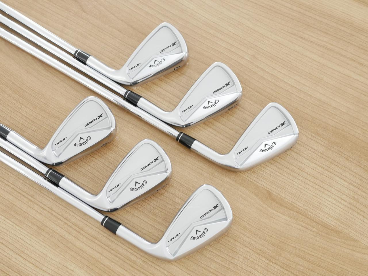 Iron set : Callaway : ชุดเหล็ก Callaway X Forged Star (ออกปี 2024) มีเหล็ก 5-Pw (6 ชิ้น) ก้านเหล็ก NS Pro Modus 105 Flex S