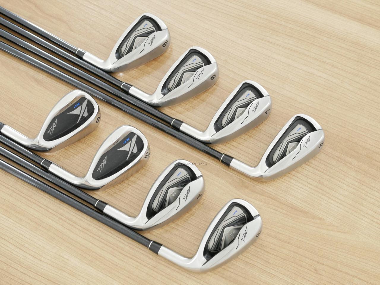 Iron set : Tsuruya : ชุดเหล็ก Tsuruya AXEL XP HM (หน้าเด้ง ตีไกลมากๆ) มีเหล็ก 6-Pw,Aw,As,Sw (8 ชิ้น) ก้านกราไฟต์ Flex R