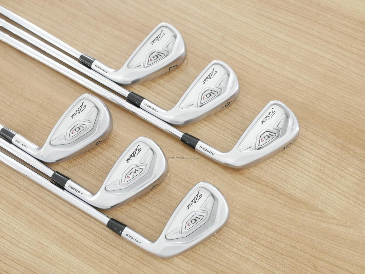 Iron set : Titleist : ชุดเหล็ก Titleist VG3 Forged (ออกปี 2019 Japan Spec. นุ่มแน่น) มีเหล็ก 5-Pw (6 ชิ้น) ก้านเหล็ก NS Pro 950 Flex S