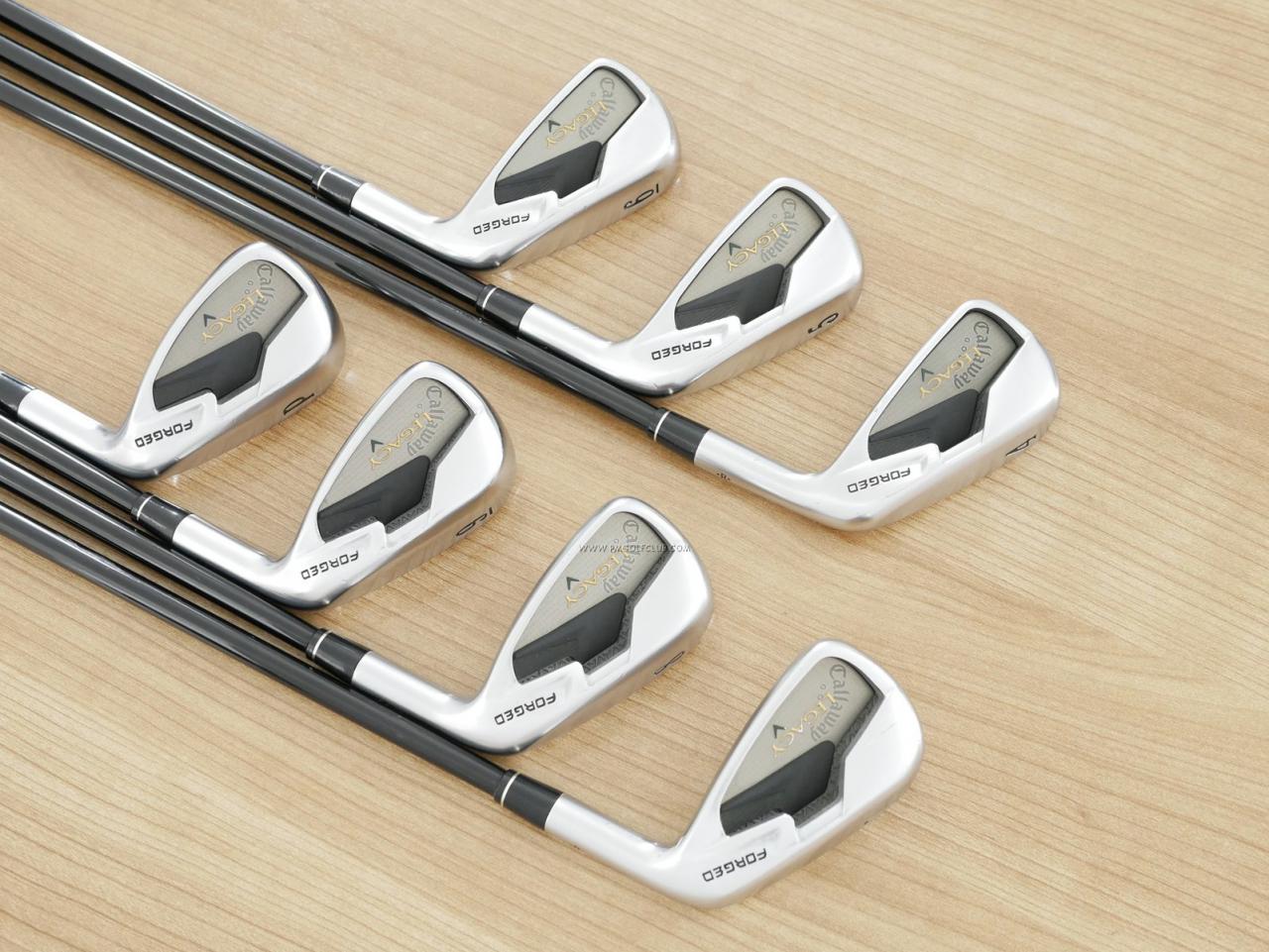 Iron set : Callaway : ชุดเหล็ก Callaway Legacy V (Forged) มีเหล็ก 4-Pw (7 ชิ้น) ก้านกราไฟต์ Flex R