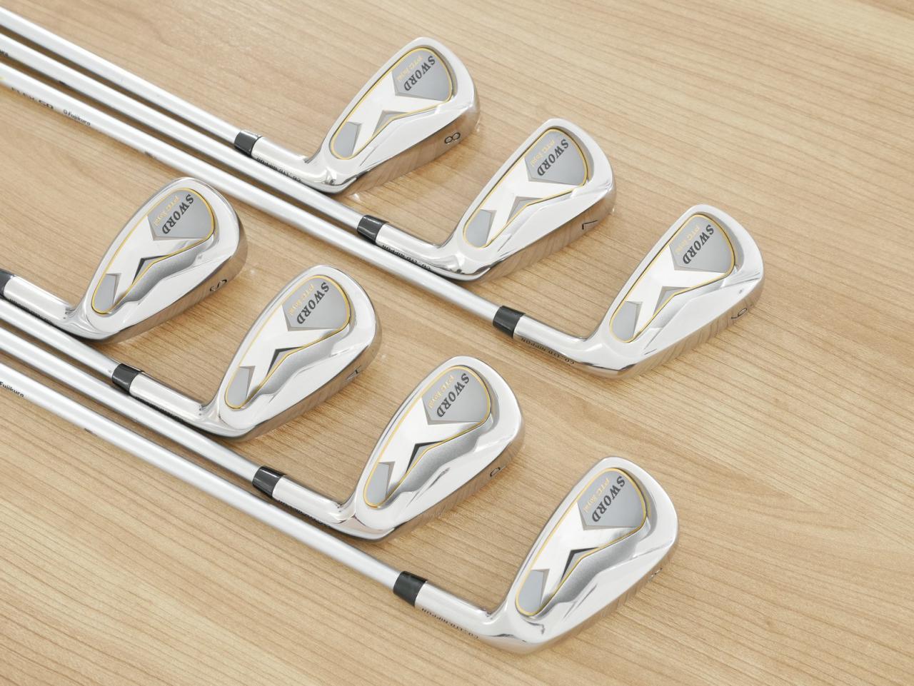 Iron set : Katana : ชุดเหล็ก Katana Sword PTC Royal (ตีง่าย) มีเหล็ก 6-Pw,Aw,Sw (7 ชิ้น) ก้านกราไฟต์ Fujikura Speeder 556 Flex SR