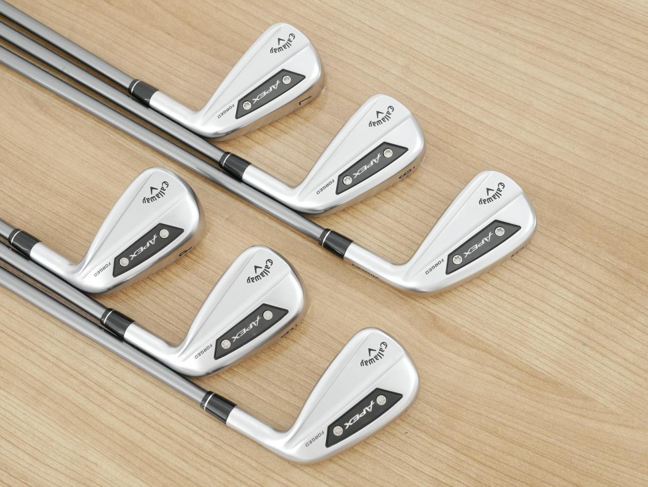 Iron set : Callaway : ชุดเหล็ก Callaway APEX Ai200 Forged (รุ่นล่าสุด ออกปี 2024) มีเหล็ก 5-Pw (6 ชิ้น) ก้านกราไฟต์ Fujikura MC 80 Flex S