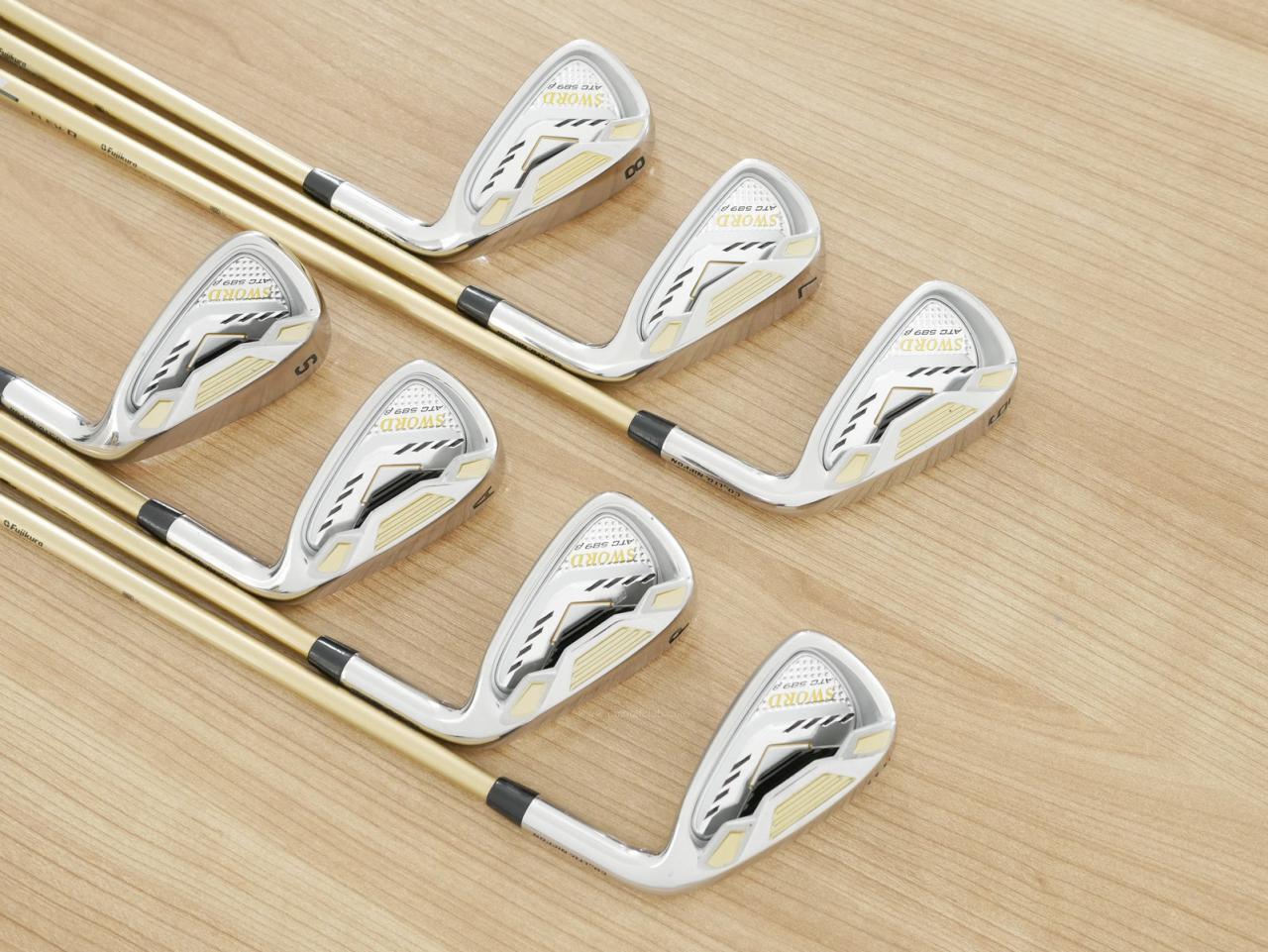 Iron set : Katana : ชุดเหล็ก Katana Sword ATC-589b (ปี 2017) มีเหล็ก 6-Pw,Aw,Sw (7 ชิ้น) ก้านกราไฟต์ Fujikura Speeder 589 Flex R