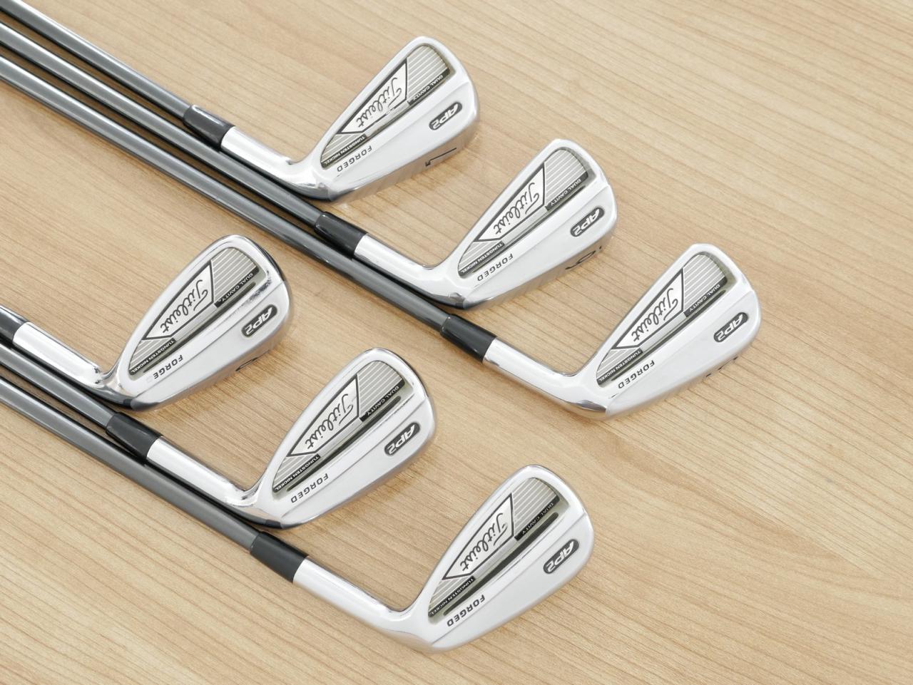 Iron set : Titleist : ชุดเหล็ก Titleist AP2 Forged มีเหล็ก 5-Pw (6 ชิ้น) ก้านกราไฟต์ Fujikura ROMBAX 9E05 Flex R