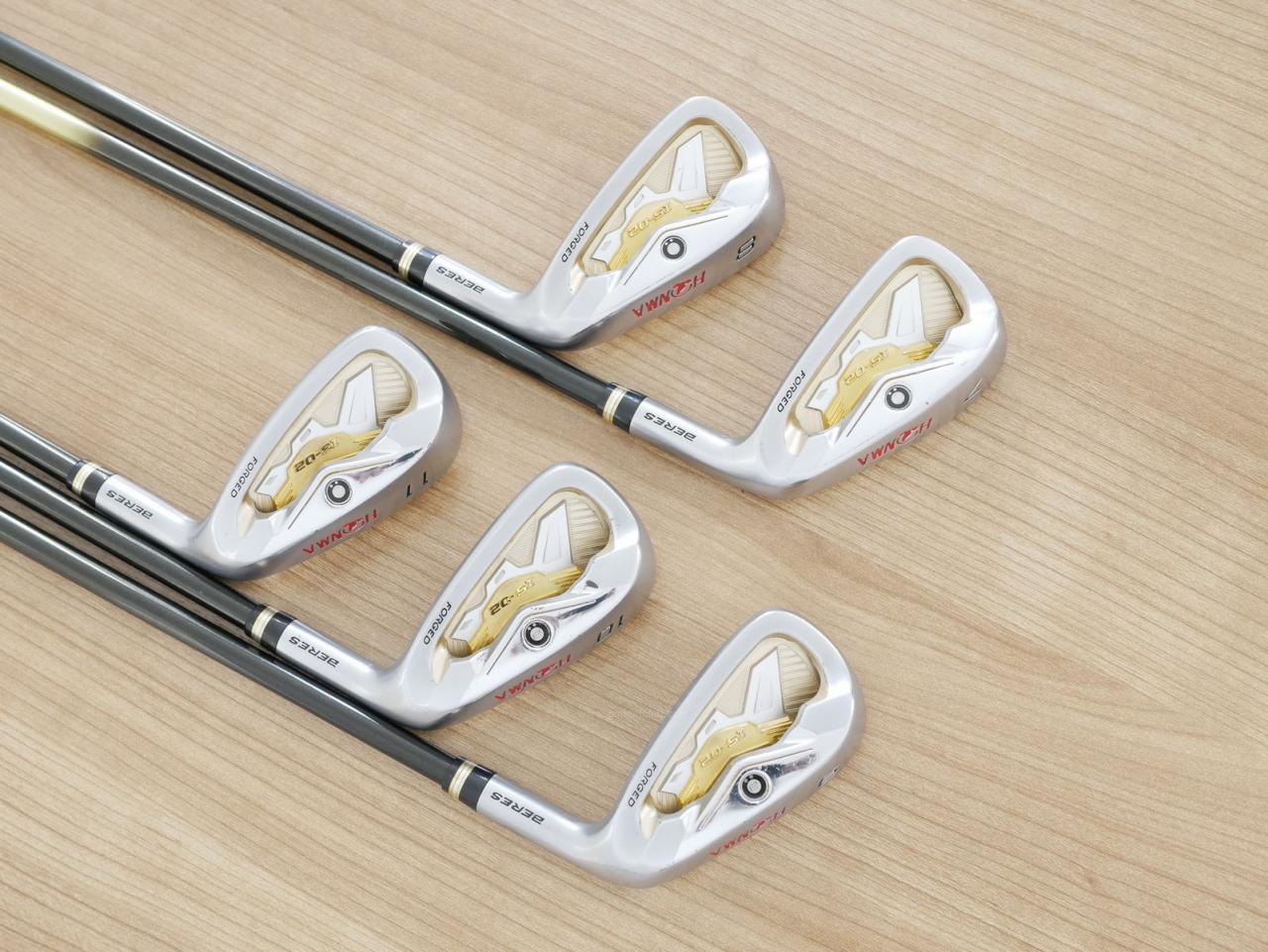 Iron set : Honma : ชุดเหล็ก Honma Beres IS-02 (หน้าเด้ง Forged) มีเหล็ก 7-11 (5 ชิ้น เทียบเท่า 6-Pw) ก้าน ARMRQ 6 (49) Flex R (2 ดาว)