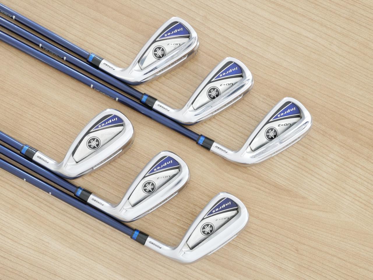 Iron set : Yamaha : ชุดเหล็ก Yamaha Inpres UD+2 (ออกปี 2019 ตีไกลที่สุด ไกลกว่าเหล็กทั่วไป 2 เบอร์ หน้าเด้ง COR 0.822) มีเหล็ก 6-Pw,Aw (6 ชิ้น) ก้านกราไฟต์ Flex SR
