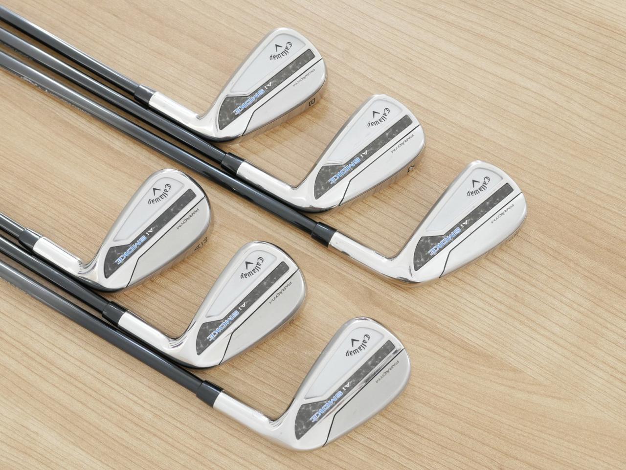 Iron set : Callaway : ชุดเหล็ก Callaway Paradym Ai Smoke (ออกปี 2024 ตีง่ายมาก ไกล Japan Spec.) มีเหล็ก 6-Pw,Aw (6 ชิ้น) ก้านกราไฟต์ Fujikura TENSEI 50 Flex R