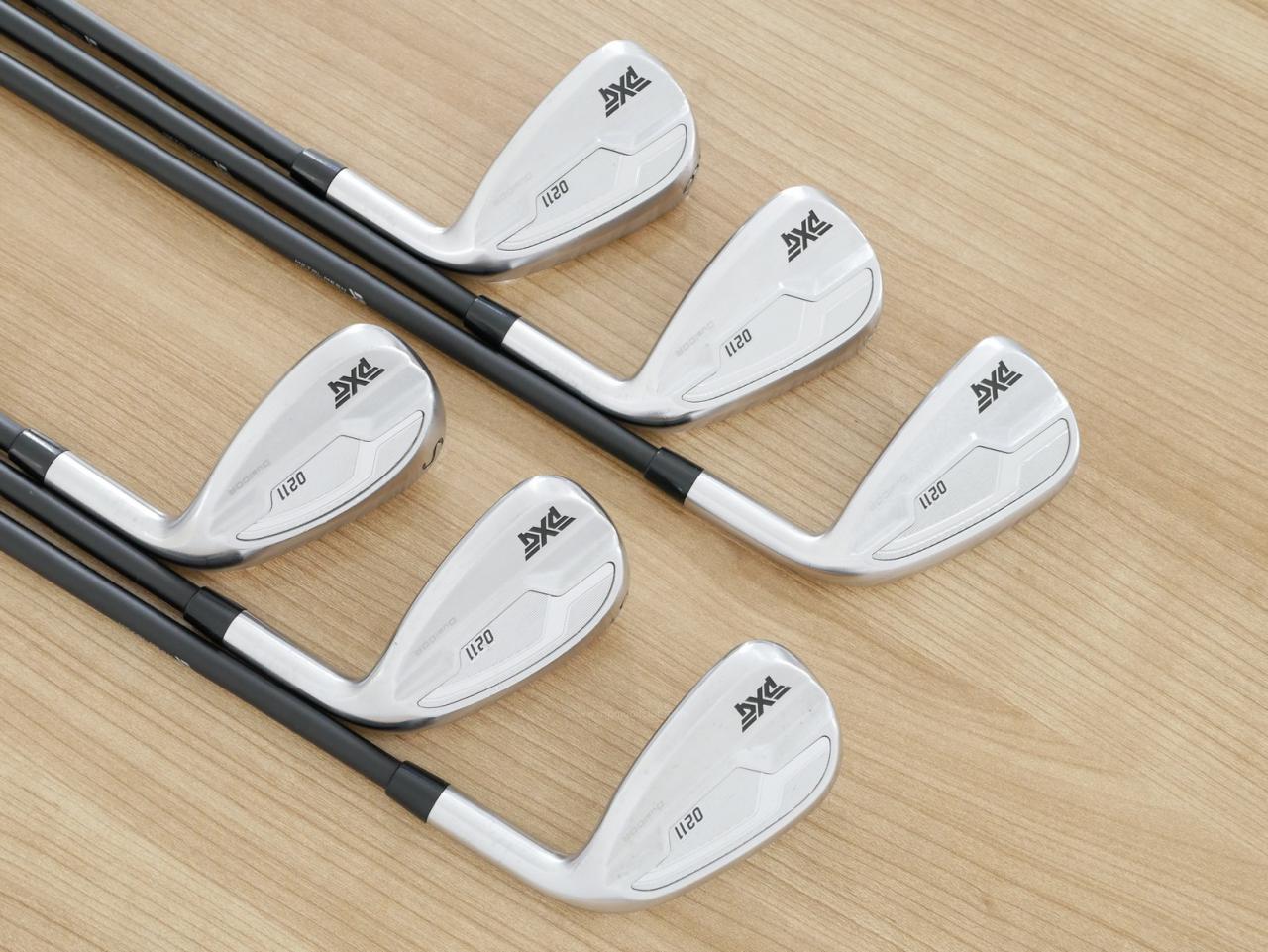 Iron set : PXG : ชุดเหล็ก PXG 0211 DUAL COR (ออกปี 2021 หน้าเด้ง ตีไกลมากๆ) มีเหล็ก 7-Pw,Aw,Sw (6 ชิ้น) ก้านกราไฟต์ Mitsubishi MMT 80 Flex R