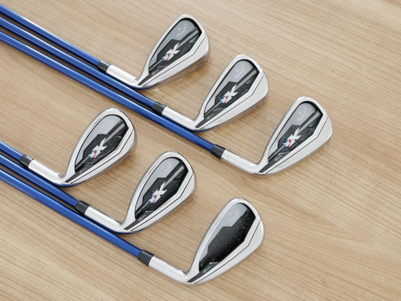 Iron set : Callaway : **มีตำหนิ** ชุดเหล็ก Callaway XR (ใบใหญ่ ตีง่ายมาก) มีเหล็ก 6-Pw,Aw (6 ชิ้น) ก้านกราไฟต์ Flex R