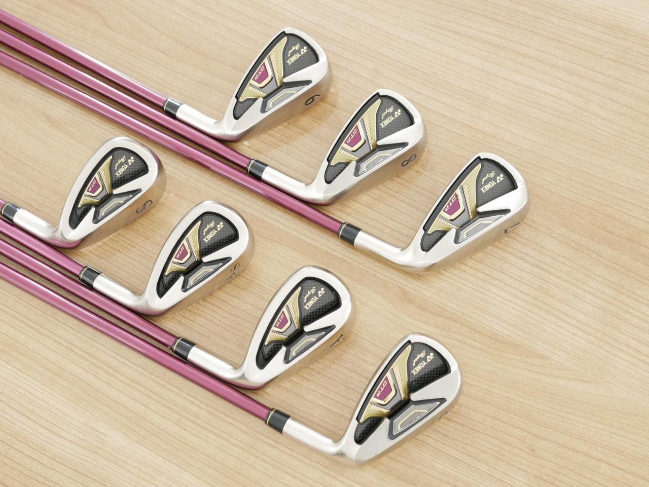 Iron set : Yonex : ชุดเหล็ก Yonex Royal DTP (ออกปี 2016 ท๊อปสุด ก้านดีมาก หน้าเด้ง ตีไกลสุดๆ) มีเหล็ก 7-Pw,Aw,As,Sw (7 ชิ้น) ก้านกราไฟต์ Flex R