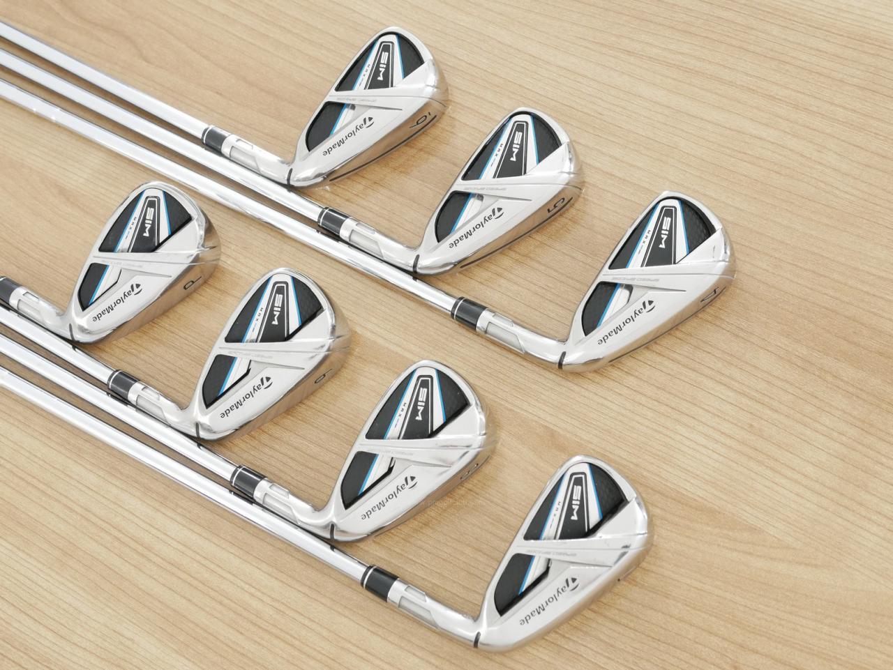 Iron set : Taylormade : ชุดเหล็ก Taylormade SIM MAX (ออกปี 2020 Japan Spec.) มีเหล็ก 4-Pw (7 ชิ้น) ก้านเหล็ก KBS Max 85 Flex R