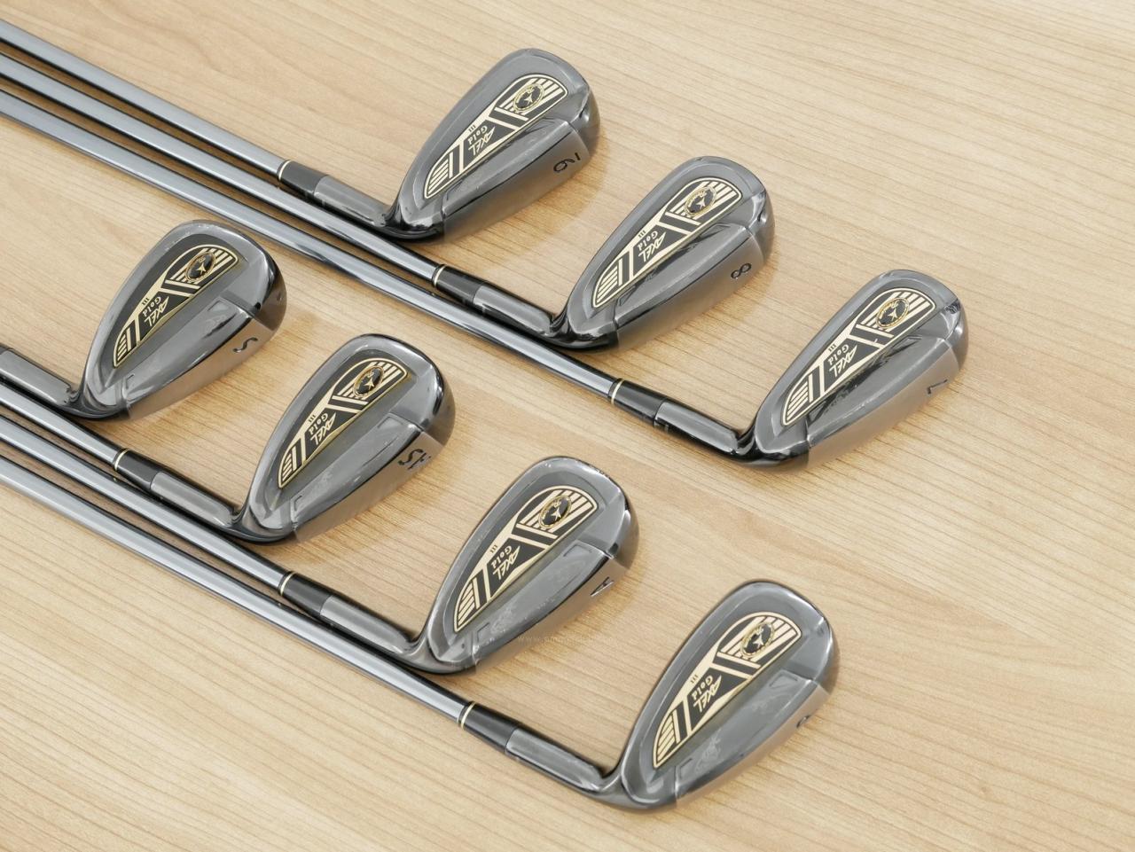 Iron set : Tsuruya : ชุดเหล็ก Tsuruya AXEL Gold Premium III (ออกปี 2019 ของใหม่ 6 หมื่นกว่าบาท หน้าเด้งสุดๆ ไกลสุดๆๆ) มีเหล็ก 7-Pw,Aw,As,Sw (7 ชิ้น) ก้านกราไฟต์ Flex R