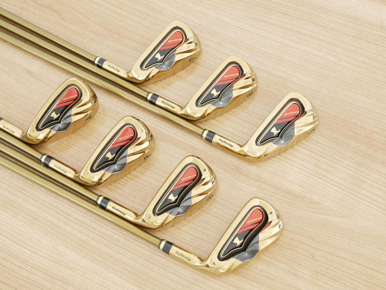 Iron set : Kasco : ชุดเหล็ก Kasco ID Maraging มีเหล็ก 5-Pw,Aw (7 ชิ้น) ก้านกราไฟต์ Flex R