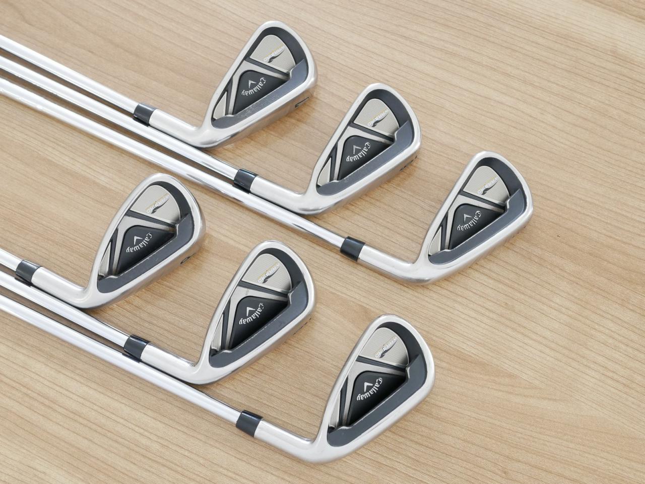 Iron set : Callaway : ชุดเหล็ก Callaway Warbird มีเหล็ก 5-Pw (6 ชิ้น) ก้านเหล็ก Uniflex