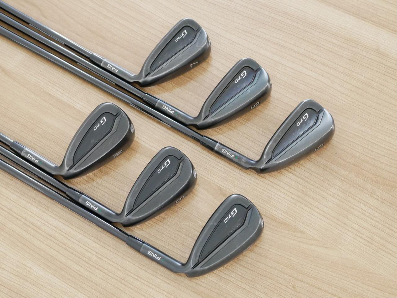 Iron set : Ping : ชุดเหล็ก Ping G710 (ปี 2021 Japan Spec. ใบใหญ่ ง่ายที่สุด ไกลที่สุดของ Ping) มีเหล็ก 5-Pw (6 ชิ้น) ก้านกราไฟต์ Tour AD 65 II Flex R