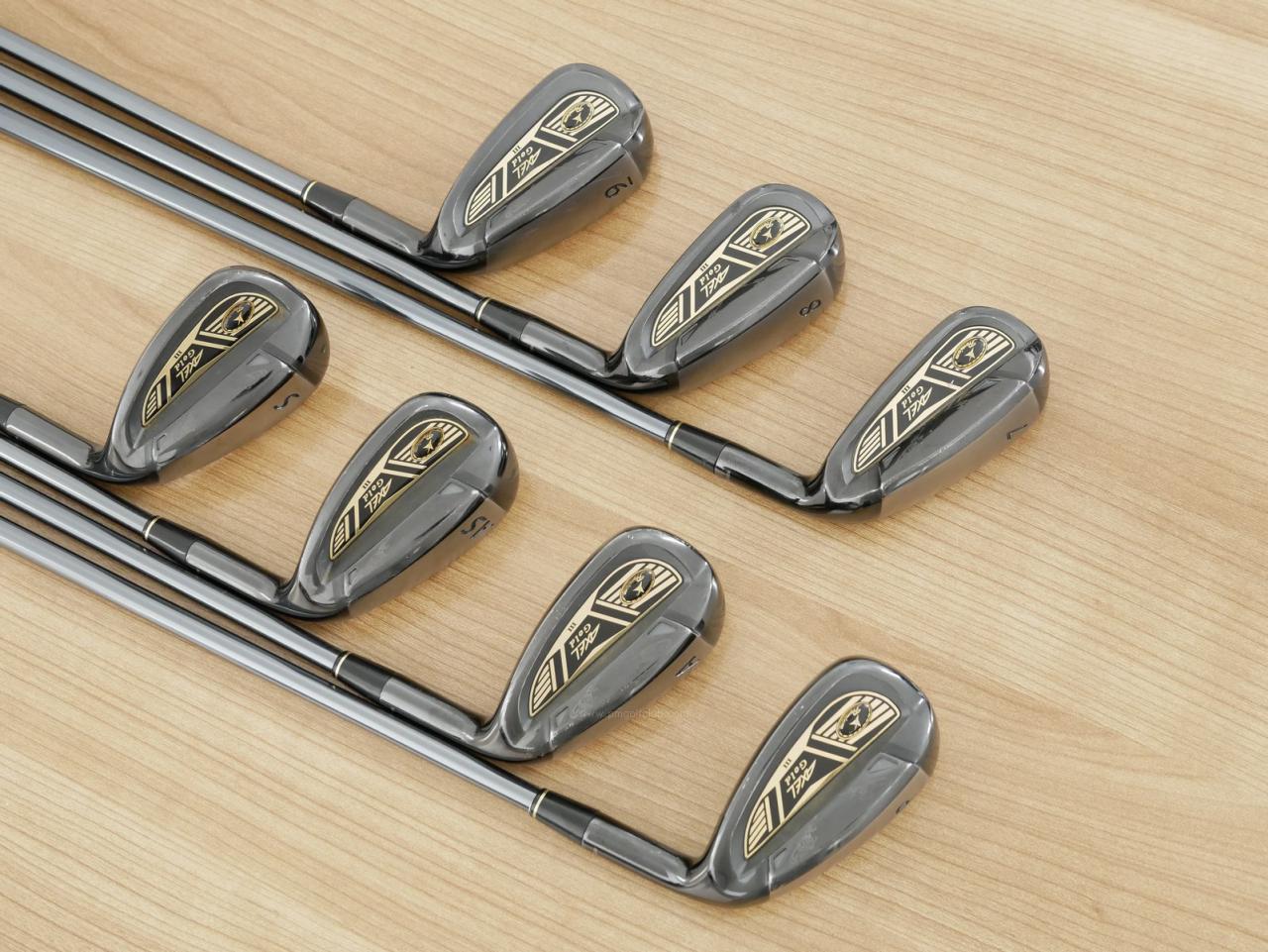 Iron set : Tsuruya : ชุดเหล็ก Tsuruya AXEL Gold Premium III (ออกปี 2019 ของใหม่ 6 หมื่นกว่าบาท หน้าเด้งสุดๆ ไกลสุดๆๆ) มีเหล็ก 7-Pw,Aw,As,Sw (7 ชิ้น) ก้านกราไฟต์ Flex R
