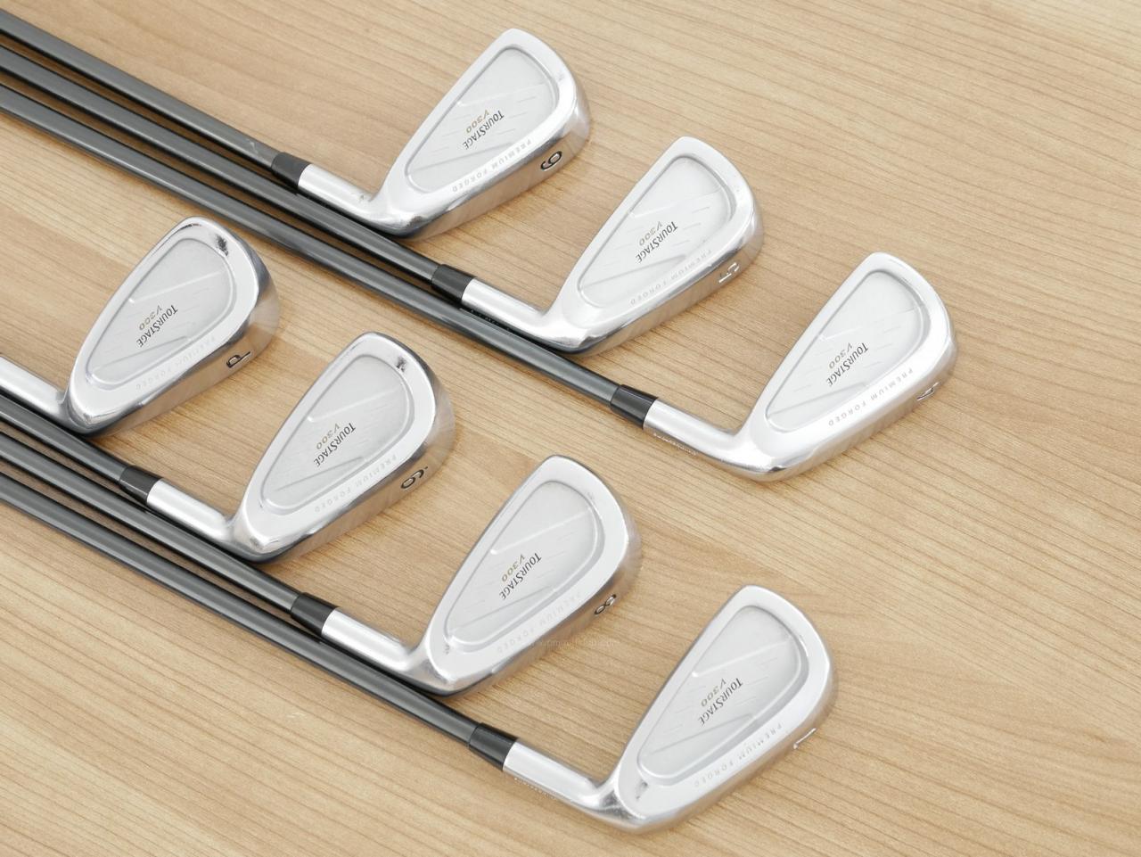 Iron set : Tourstage : ชุดเหล็ก Tourstage V300 (Forged) มีเหล็ก 4-Pw (7 ชิ้น) ก้านกราไฟต์ Fujikura Rombax 7E06 Flex R