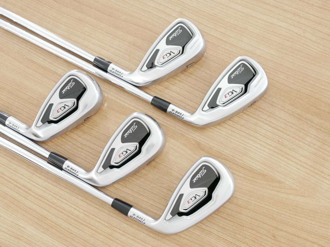 Iron set : Titleist : ชุดเหล็ก Titleist VG3 Type D Forged (ปี 2017 Japan Spec. ตีง่ายและไกลที่สุดของ Titleist) มีเหล็ก 6-Pw (5 ชิ้น) ก้านเหล็ก NS Pro 950 Flex S