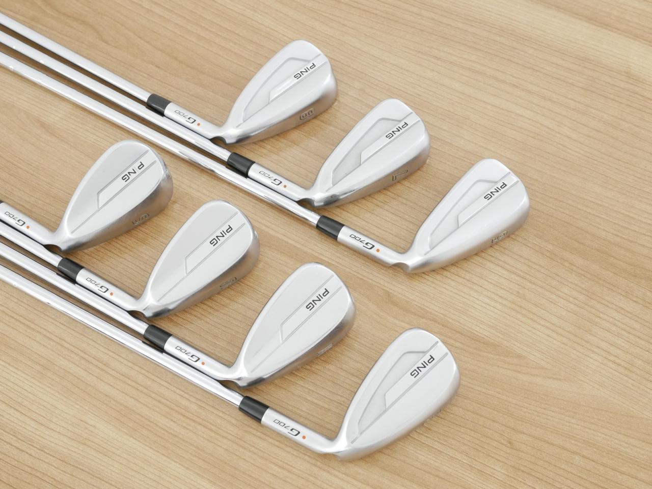 Iron set : Ping : ชุดเหล็ก Ping G700 (ปี 2019 Japan Spec. ใบใหญ่ ง่ายที่สุด ไกลที่สุดของ Ping) มีเหล็ก 6-Pw,Aw,Sw (7 ชิ้น) ก้านเหล็ก NS Pro ZELOS 6 Flex R