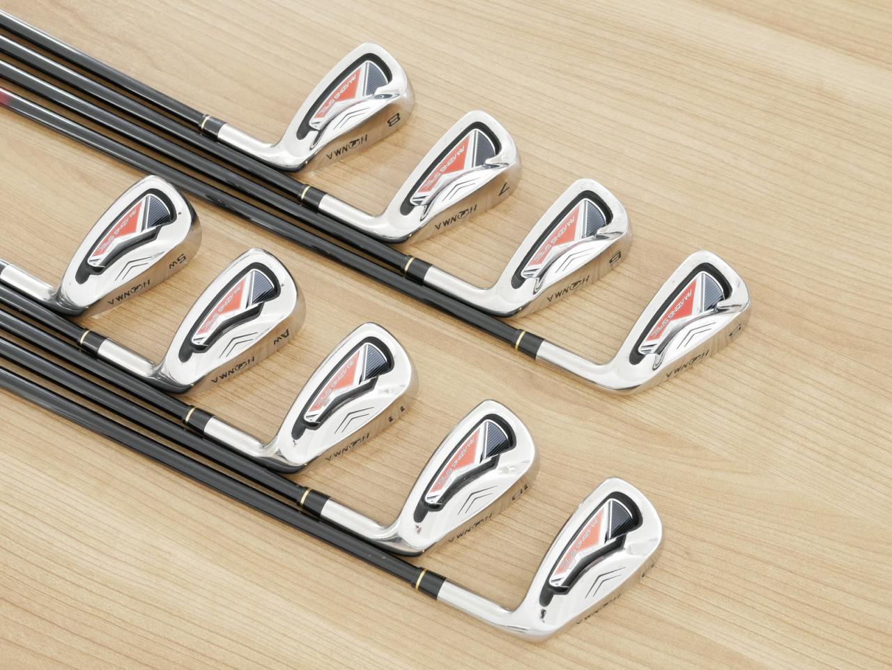 Iron set : Honma : ชุดเหล็ก Honma AMAZING Spec II (หน้าเด้ง โกงองศาสุดๆ ไกลที่สุด) มีเหล็ก 5-11,Aw,Sw (9 ชิ้น ระยะเทียบเท่า 4-Pw,Aw,Sw) ก้าน AMAZING SPEC Feather & Feather FLex R