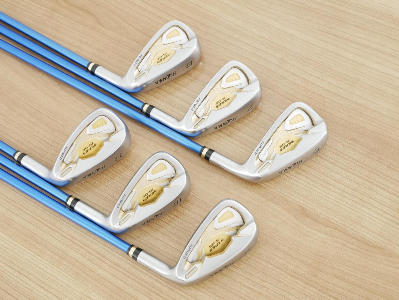 Iron set : Honma : ชุดเหล็ก Honma Beres IS-05 Forged (ปี 2017) มีเหล็ก 6-11 (6 ชิ้น ระยะเทียบเท่า 5-Pw ของรุ่นอื่นๆ) ก้าน ARMRQ ∞ (53) Flex R (2 ดาว)