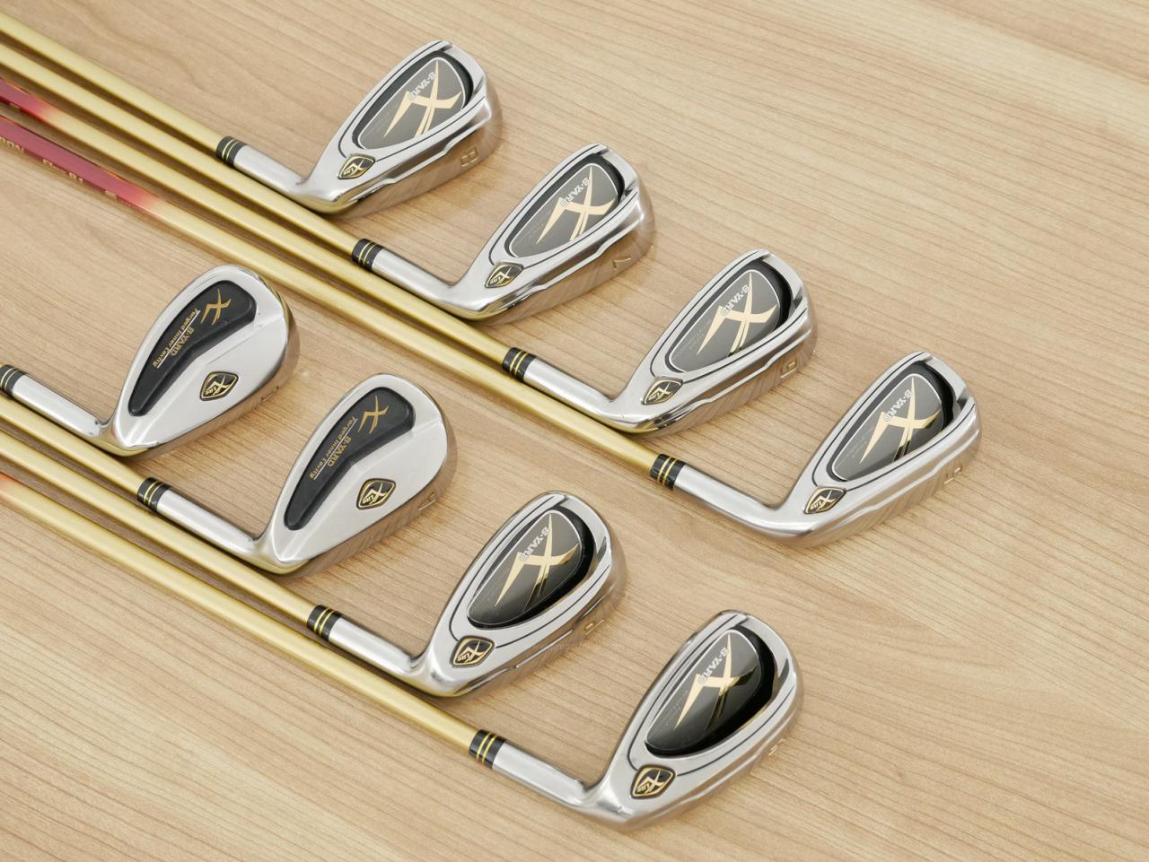 Iron set : Other Brand : ชุดเหล็ก S-Yard X-Lite (เหมาะกับซีเนียร์) มีเหล็ก 5-Pw,Aw,Sw (8 ชิ้น) ก้านกราไฟต์ Flex R1