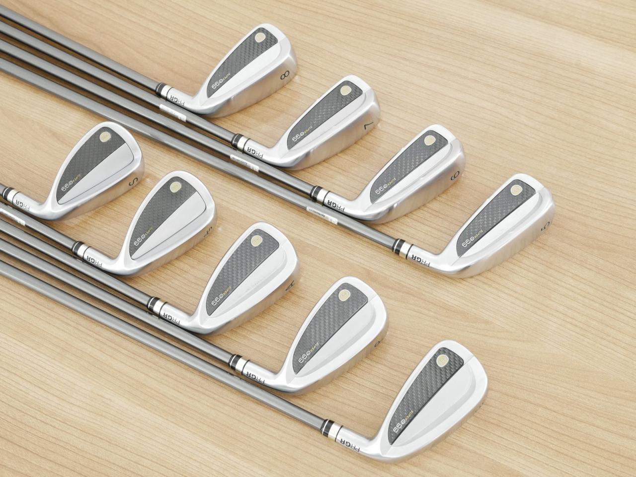 Iron set : PRGR : ชุดเหล็กกระเทย PRGR Super Egg Iron (รุ่นปี 2023 ตัวท๊อปสุด หน้าเด้งเกินกฏ ใช้แข่งไม่ได้ ตีไกลมากๆ) มีเหล็ก 5-Pw,Aw,As,Sw (9 ชิ้น เต็มเซ็ต) ก้านกราไฟต์ Flex SR (M-40)