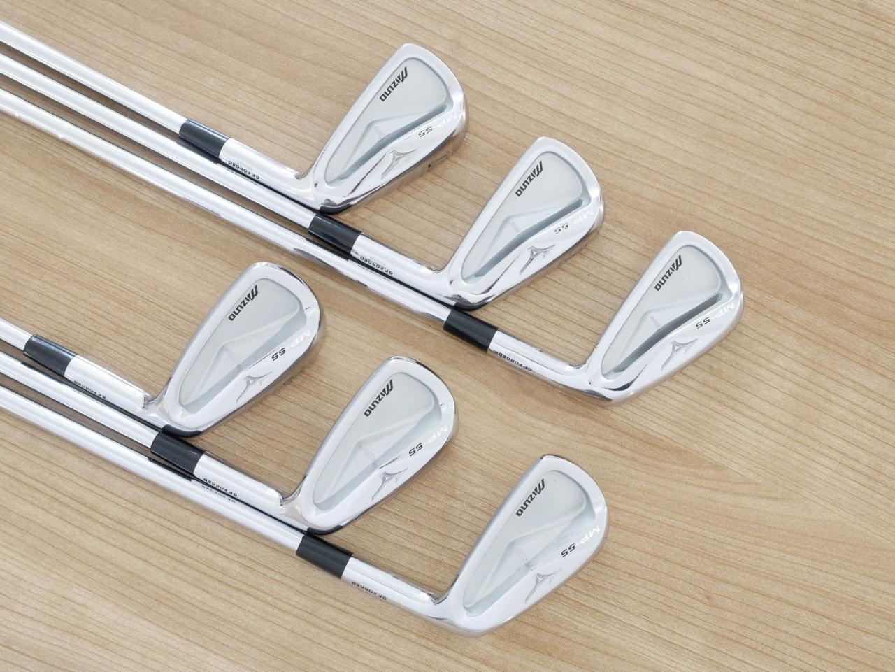 Iron set : Mizuno : ชุดเหล็ก Mizuno MP-55 (Forged) มีเหล็ก 5-Pw (6 ชิ้น) ก้านเหล็ก NS Pro 950 Flex S