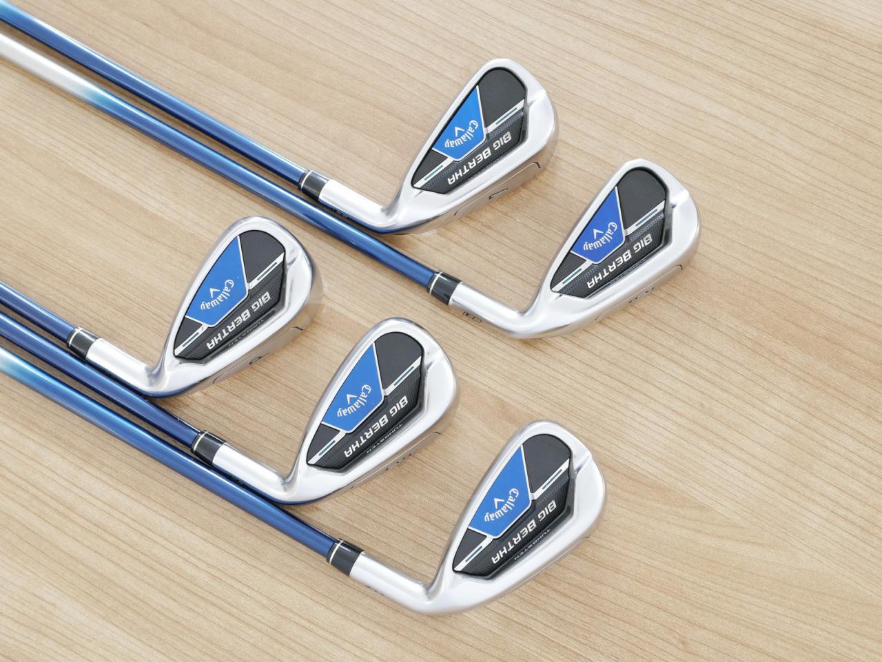 Iron set : Callaway : ชุดเหล็ก Callaway Big Bertha B21 (ออกปี 2021 ตีง่ายที่สุดของ Callaway) มีเหล็ก 6-Pw (5 ชิ้น) ก้านกราไฟต์  Speeder Evolution Flex R