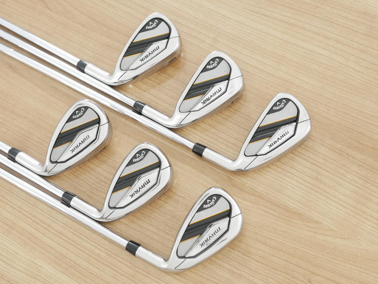 Iron set : Callaway : ชุดเหล็ก Callaway Mavrik (ปี 2020 ตีง่าย ไกลมากๆ) มีเหล็ก 6-Pw,Aw (6 ชิ้น) ก้านเหล็ก NS Pro Zelos 7 Flex S