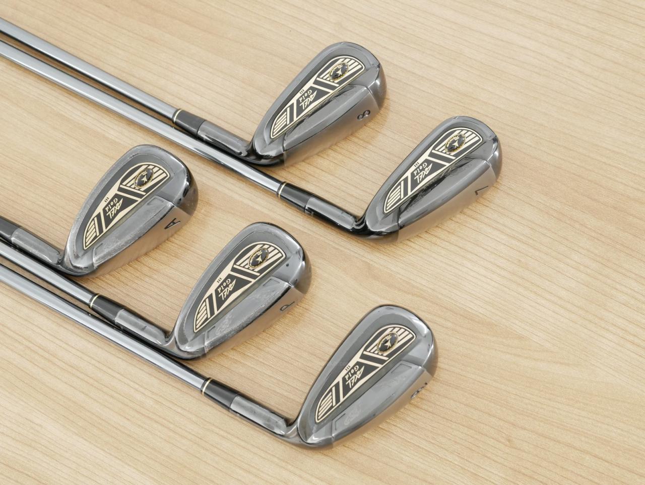 Iron set : Tsuruya : ชุดเหล็ก Tsuruya AXEL Gold Premium III (ออกปี 2019 ของใหม่ 6 หมื่นกว่าบาท หน้าเด้งสุดๆ ไกลสุดๆๆ) มีเหล็ก 7-Pw,Aw (5 ชิ้น) ก้านกราไฟต์ Flex R