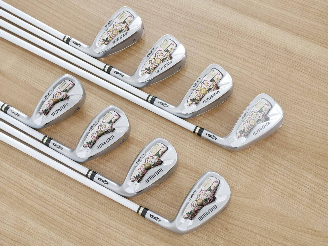 Iron set : Honma : ชุดเหล็ก Honma Beres AIZU (รุ่นปี 2023) มีเหล็ก 6-11,Aw,Sw (8 ชิ้น เทียบเท่า 5-Pw,Aw,Sw) ก้าน Honma ARMRQ MX Flex S (2 ดาว)