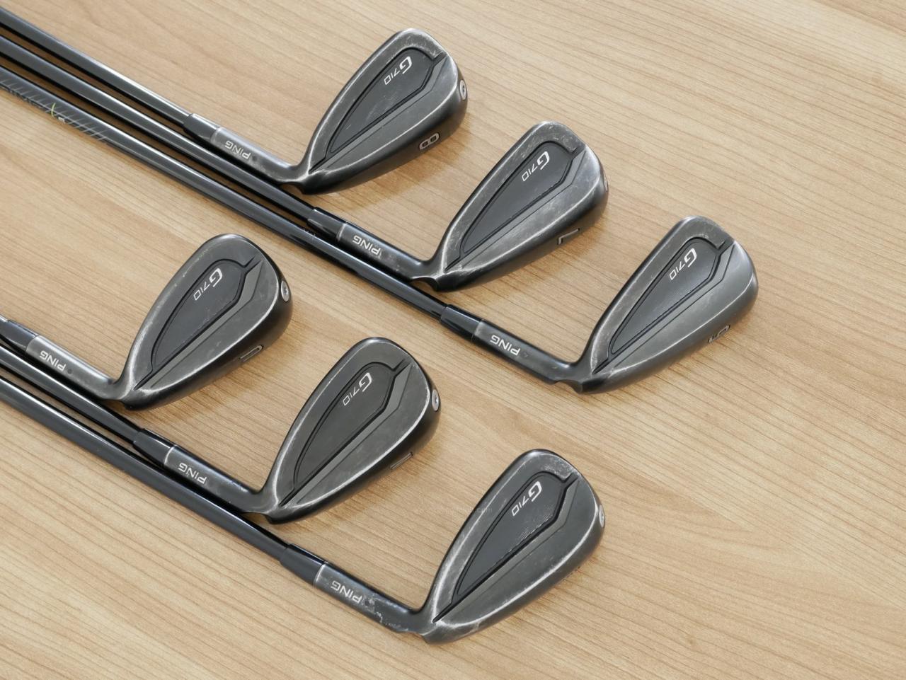 Iron set : Ping : ชุดเหล็ก Ping G710 (รุ่นปี 2021 Japan Spec. ใบใหญ่ ง่ายที่สุด ไกลที่สุดของ Ping) มีเหล็ก 6-Pw,Aw (6 ชิ้น) ก้านกราไฟต์ Ping ALTA J CB Flex S