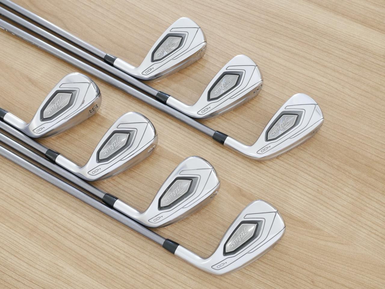 Iron set : Titleist : ชุดเหล็ก Titleist T400 (ตีง่ายที่สุด ไกลที่สุด ออกปี 2020) มีเหล็ก 7-Pw,43,49,55 (7 ชิ้น) ก้านกราไฟต์ Mitsubishi TENSEI 40 Flex R2