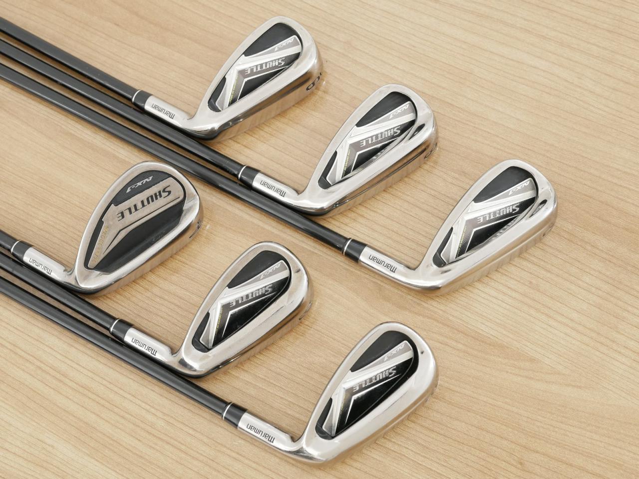 Iron set : Maruman : ชุดเหล็ก Maruman Shuttle NX-1 (ออกปี 2018 หน้าเด้งสุดๆ โกงสุดๆ เหล็ก 7 Loft 27) มีเหล็ก 7-Pw,Pa,Aw (6 ชิ้น) ก้านกราไฟต์ Flex R