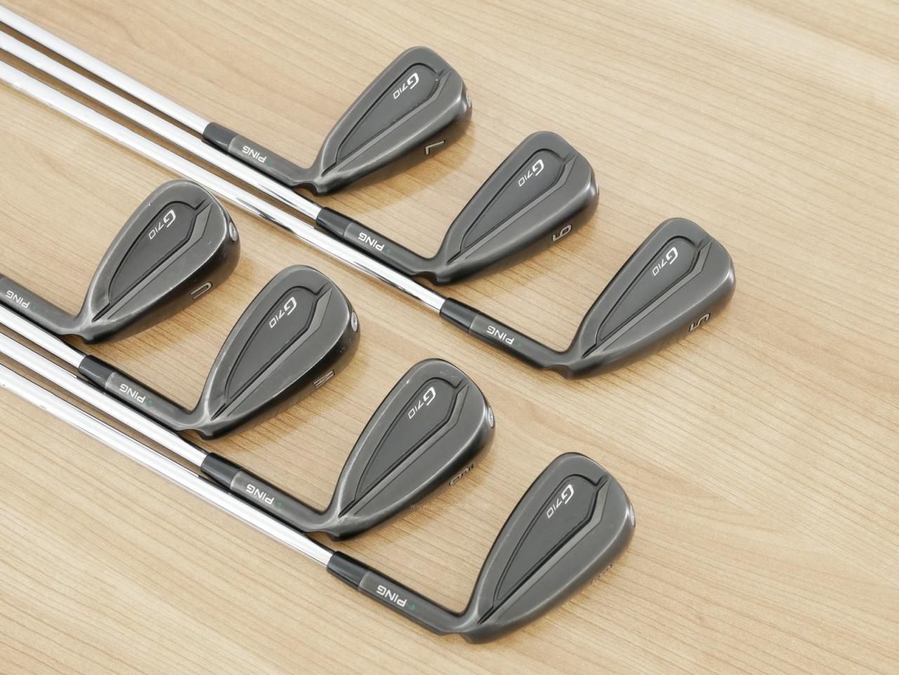 Iron set : Ping : ชุดเหล็ก Ping G710 (ปี 2021 Japan Spec. ใบใหญ่ ง่ายที่สุด ไกลที่สุดของ Ping) มีเหล็ก 5-Pw,Aw (7 ชิ้น) ก้านเหล็ก NS Pro Modus 105 Flex S