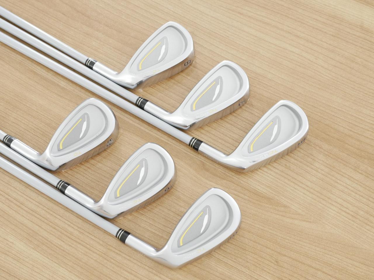 Iron set : Fourteen : ชุดเหล็ก Fourteen TC-404 (ปี 2018 ใบใหญ่ ตีไกลมาก เหล็ก 7 Loft 28) มีเหล็ก 6-Pw,Aw (6 ชิ้น) ก้านกราไฟต์ Flex R