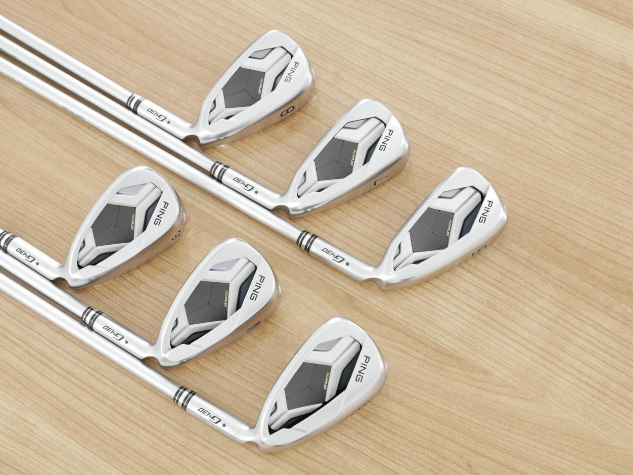 Iron set : Ping : ชุดเหล็ก Ping G430 (ออกปี 2023 Japan Spec. ใบใหญ่ ง่าย ไกล) มีเหล็ก 6-W,45 (6 ชิ้น) ก้านกราไฟต์ Fujikura HL45 Flex R