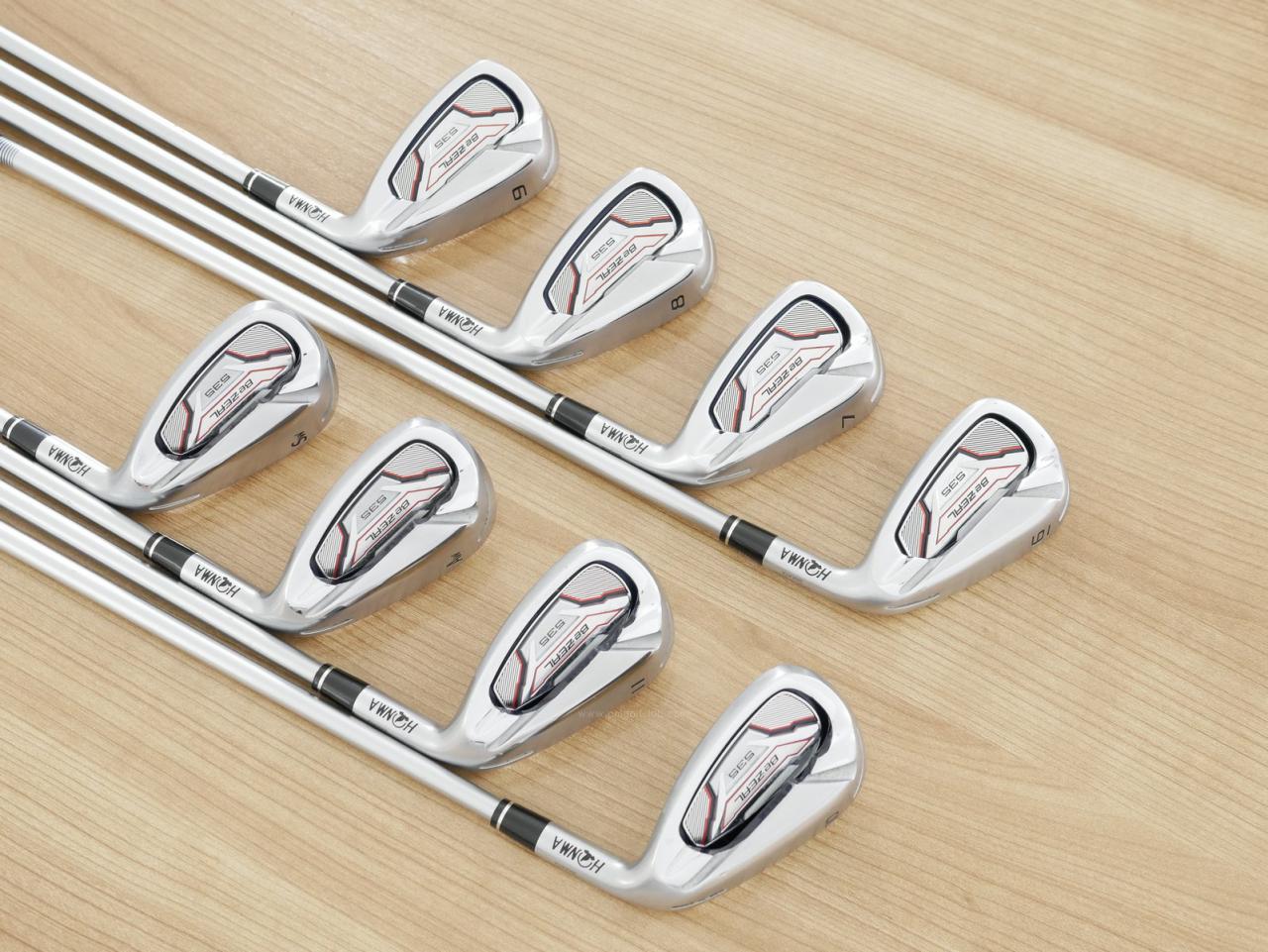 Iron set : Honma : ชุดเหล็ก Honma Bezeal 535 (ปี 2019 รุ่นนี้ใบใหญ่ที่สุดของ Honma) มีเหล็ก 6-11,Aw,Sw (8 ชิ้น) ก้านกราไฟต์ Honma Vizard 48 Flex SR