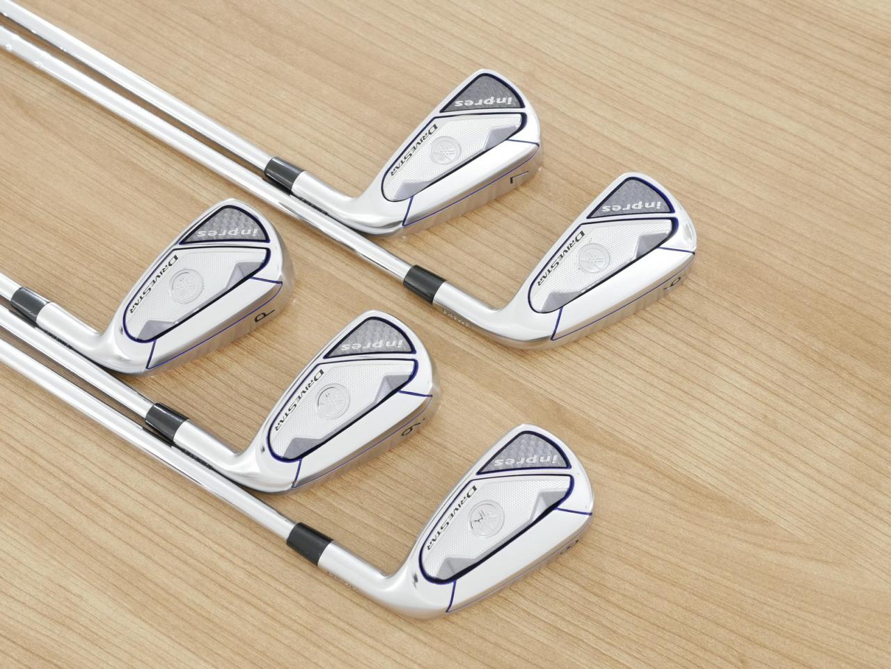 Iron set : Yamaha : ชุดเหล็ก Yamaha Inpres DriveStar (ออกปี 2023 ตีไกลที่สุด ไกลกว่าเหล็กทั่วไป 2 เบอร์ หน้าเด้งมากๆ) มีเหล็ก 6-Pw (5 ชิ้น) ก้านเหล็ก NS Pro 850 Neo Flex S