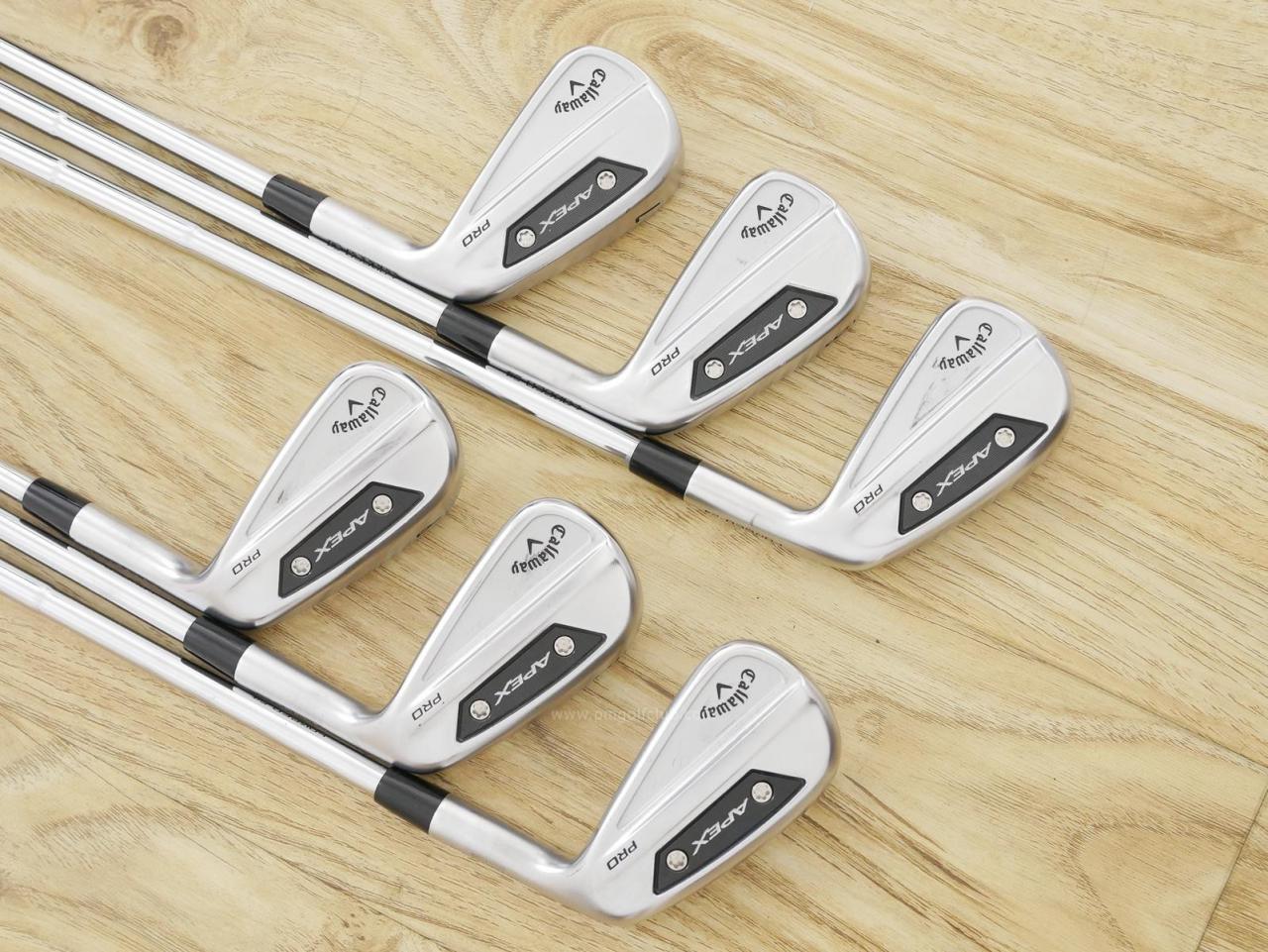 Iron set : Callaway : ชุดเหล็ก Callaway APEX Pro Forged (รุ่นล่าสุด ปี 2024) มีเหล็ก 5-Pw (6 ชิ้น) ก้านเหล็ก Dynamic Gold 115 MID S200
