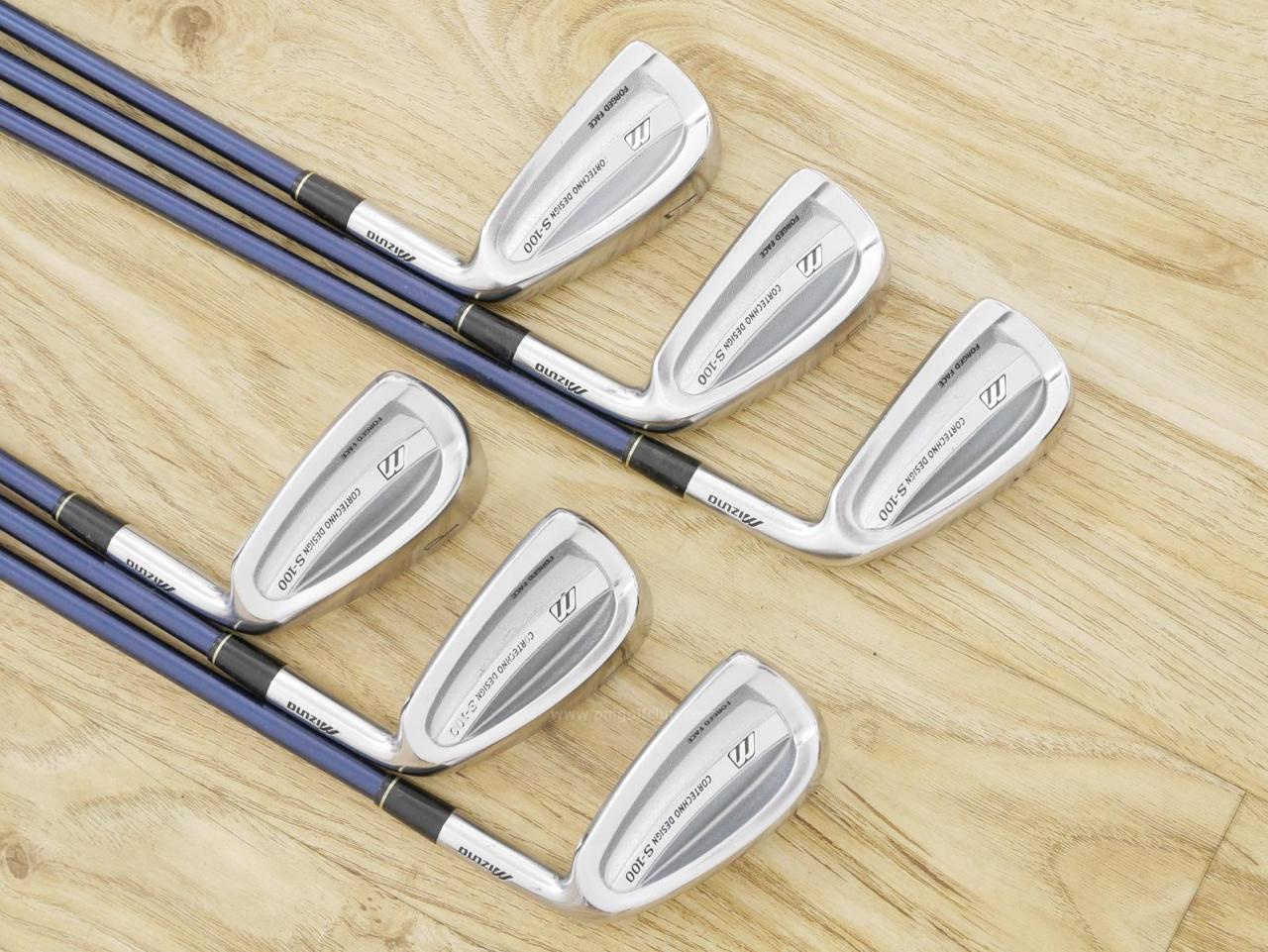 Iron set : Mizuno : ชุดเหล็ก Mizuno S-100 Forged มีเหล็ก 5-Pw (6 ชิ้น) ก้านกราไฟต์ Flex R