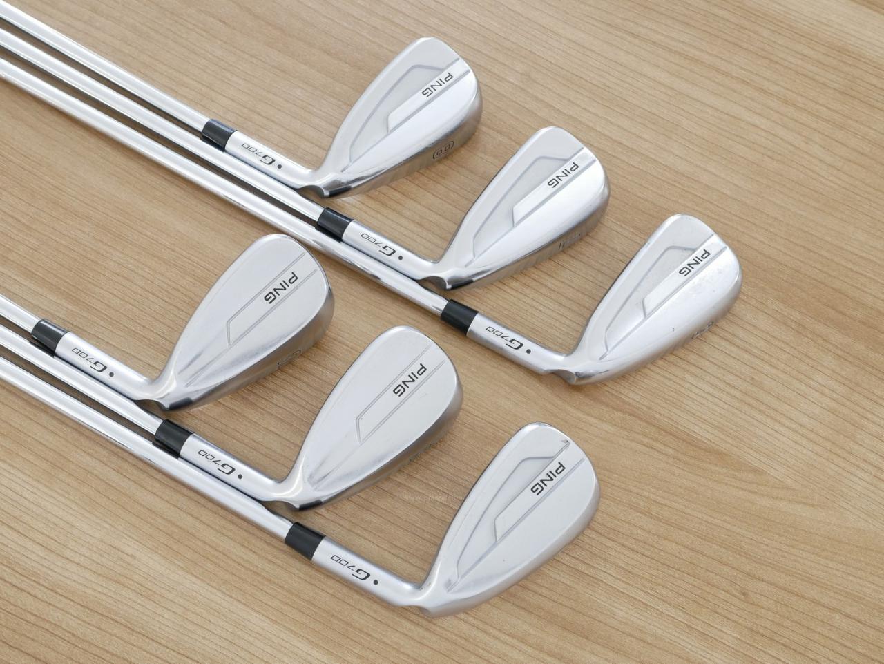 Iron set : Ping : **มีตำหนิ** ชุดเหล็ก Ping G700 (ปี 2019 Japan Spec. ใบใหญ่ ง่ายที่สุด ไกลที่สุดของ Ping) มีเหล็ก 6-Pw,Aw (6 ชิ้น) ก้านเหล็ก NS Pro ZELOS 8 Flex S