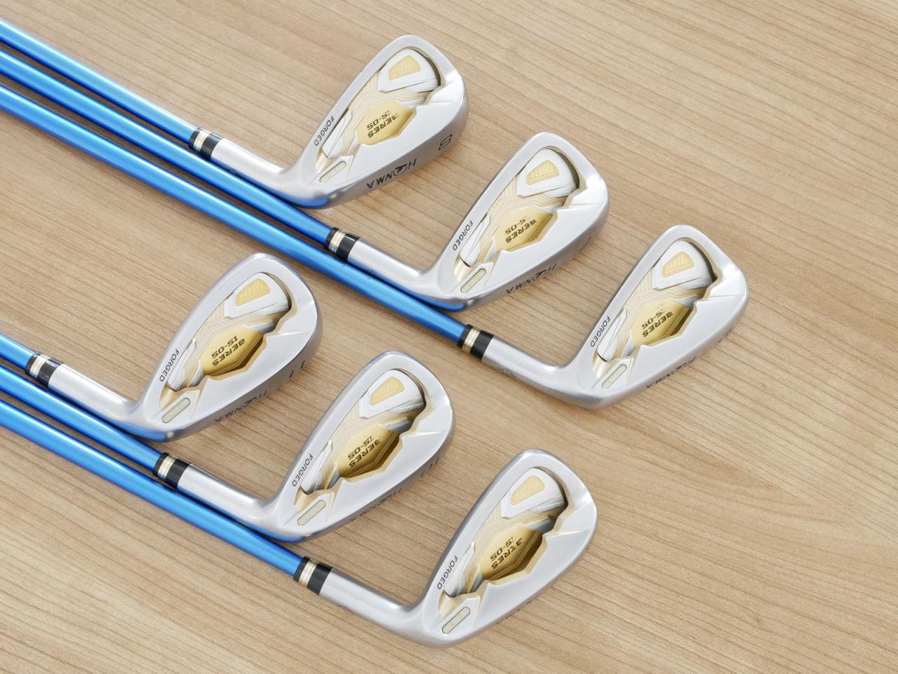 Iron set : Honma : ชุดเหล็ก Honma Beres IS-05 Forged (ปี 2017) มีเหล็ก 6-11 (6 ชิ้น ระยะเทียบเท่า 5-Pw ของรุ่นอื่นๆ) ก้าน ARMRQ ∞ (53) Flex R (2 ดาว)