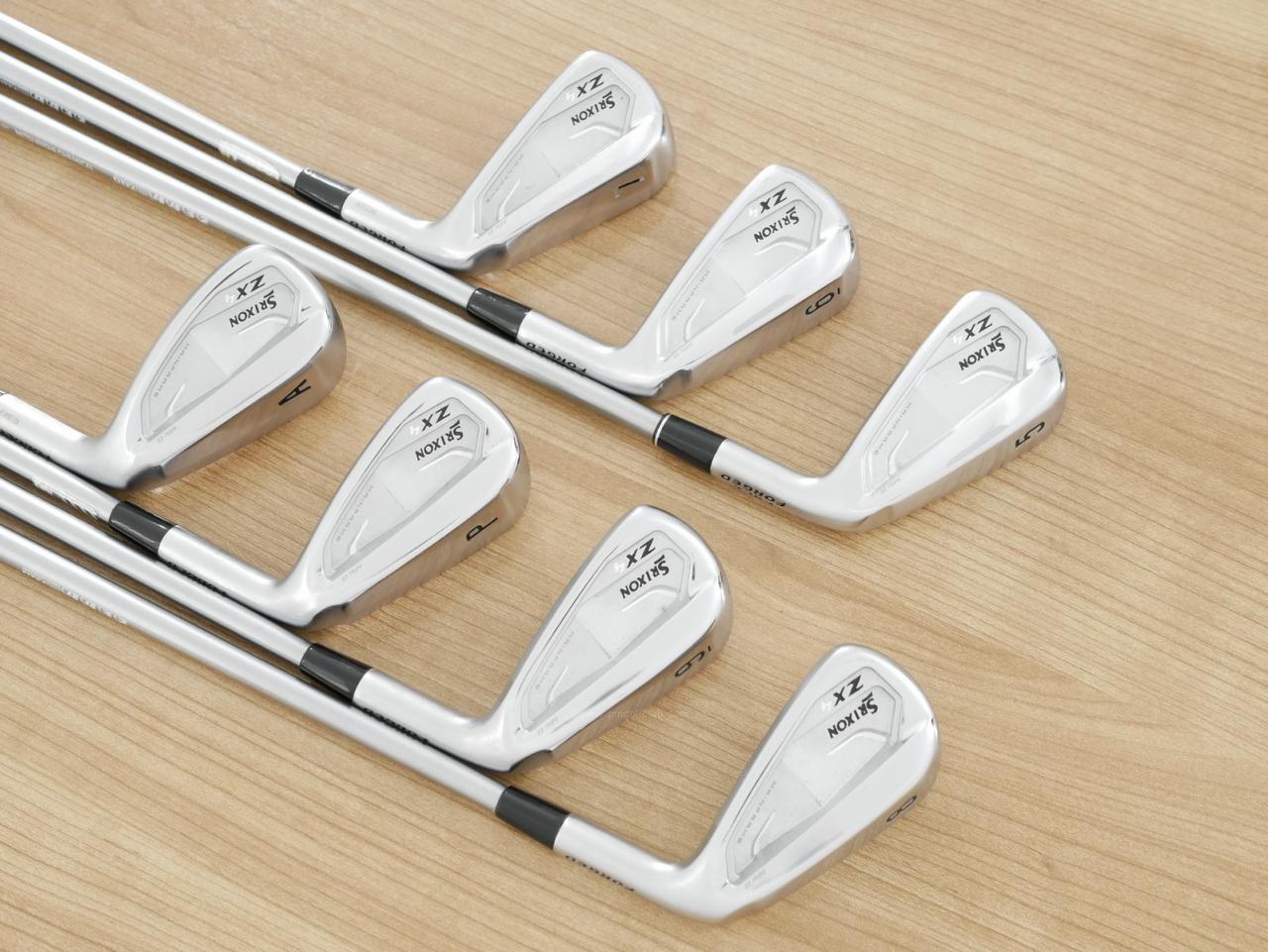 Iron set : Other Brand : ชุดเหล็ก Srixon ZX4 MK II (รุ่นปี 2023 ตีง่าย ไกล) มีเหล็ก 5-Pw,Aw (7 ชิ้น) ก้านกราไฟต์ Mitsubishi Diamana ZX-II 60 Flex S