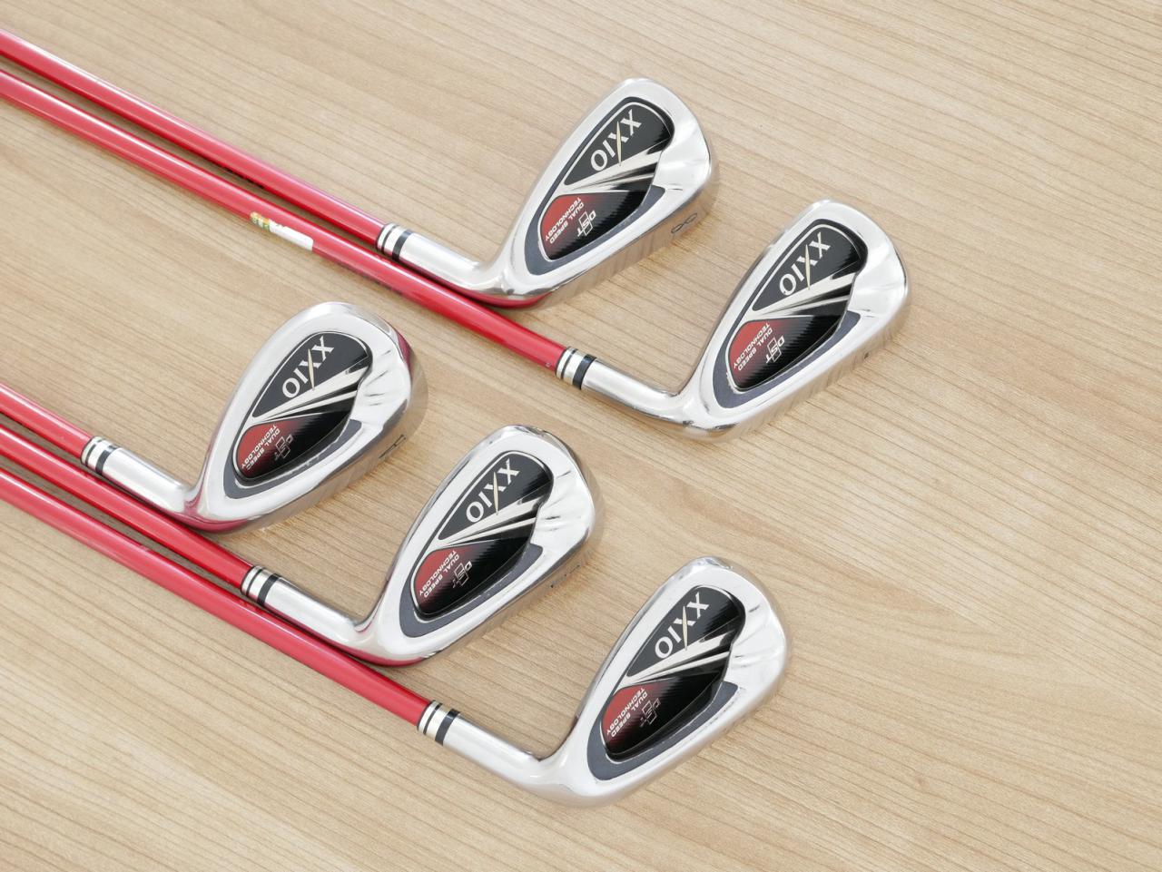 Iron set : XXIO : ชุดเหล็ก XXIO 8 Red (ใบใหญ่ ตีง่าย ไกล) มีเหล็ก 7-Pw,Aw (5 ชิ้น) ก้านกราไฟต์ MP-800 Flex R