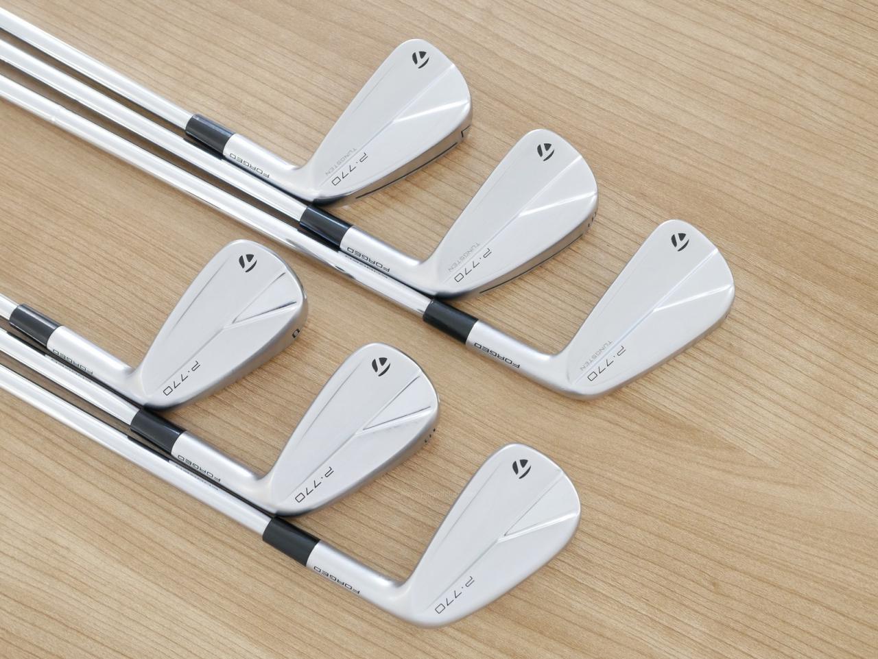 Iron set : Taylormade : ชุดเหล็ก Taylormade P770 Forged (รุ่นปี 2023 นุ่ม แน่น)  มีเหล็ก 5-Pw (6 ชิ้น) ก้านเหล็ก Dynamic Gold EX Weight Lock Tour Issue S200