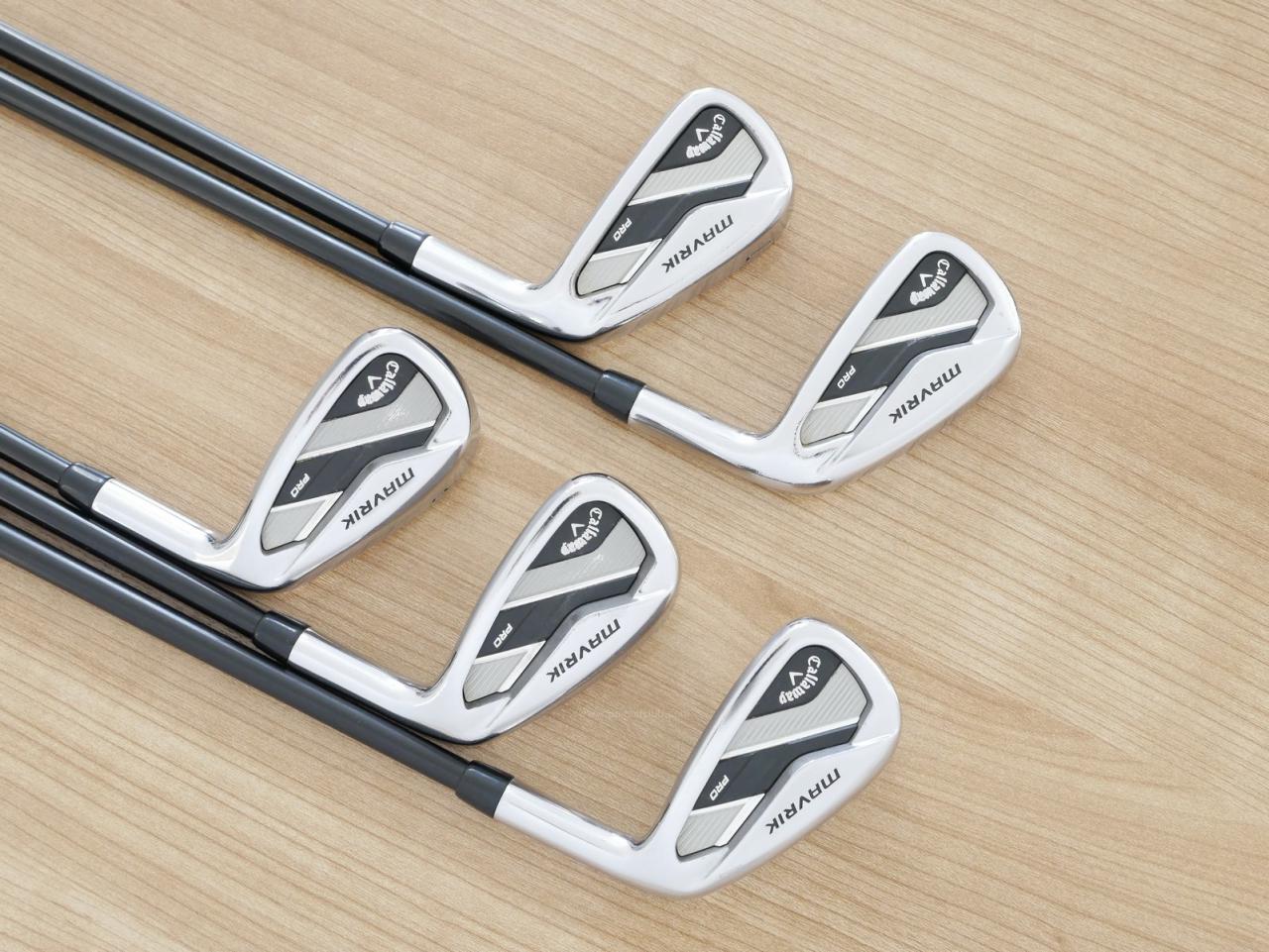 Iron set : Callaway : ชุดเหล็ก Callaway Mavrik Pro (ออกปี 2020) มีเหล็ก 6-Pw (5 ชิ้น) ก้านกราไฟต์ Fujikura TENSEI 55 Flex A
