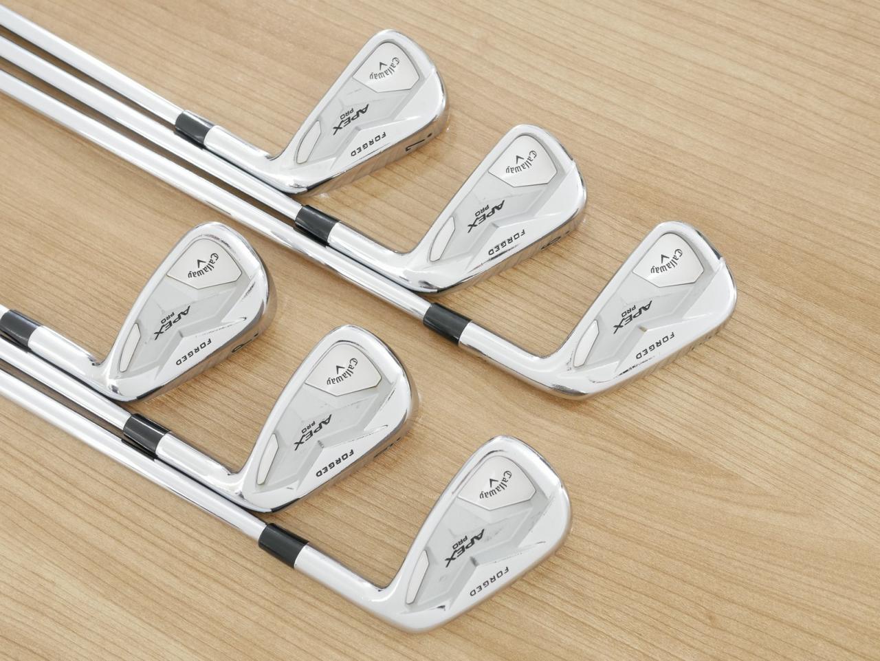 Iron set : Callaway : ชุดเหล็ก Callaway APEX Pro Forged (ออกปี 2019) มีเหล็ก 5-Pw (6 ชิ้น) ก้านเหล็ก NS Pro Modus 120 Flex S