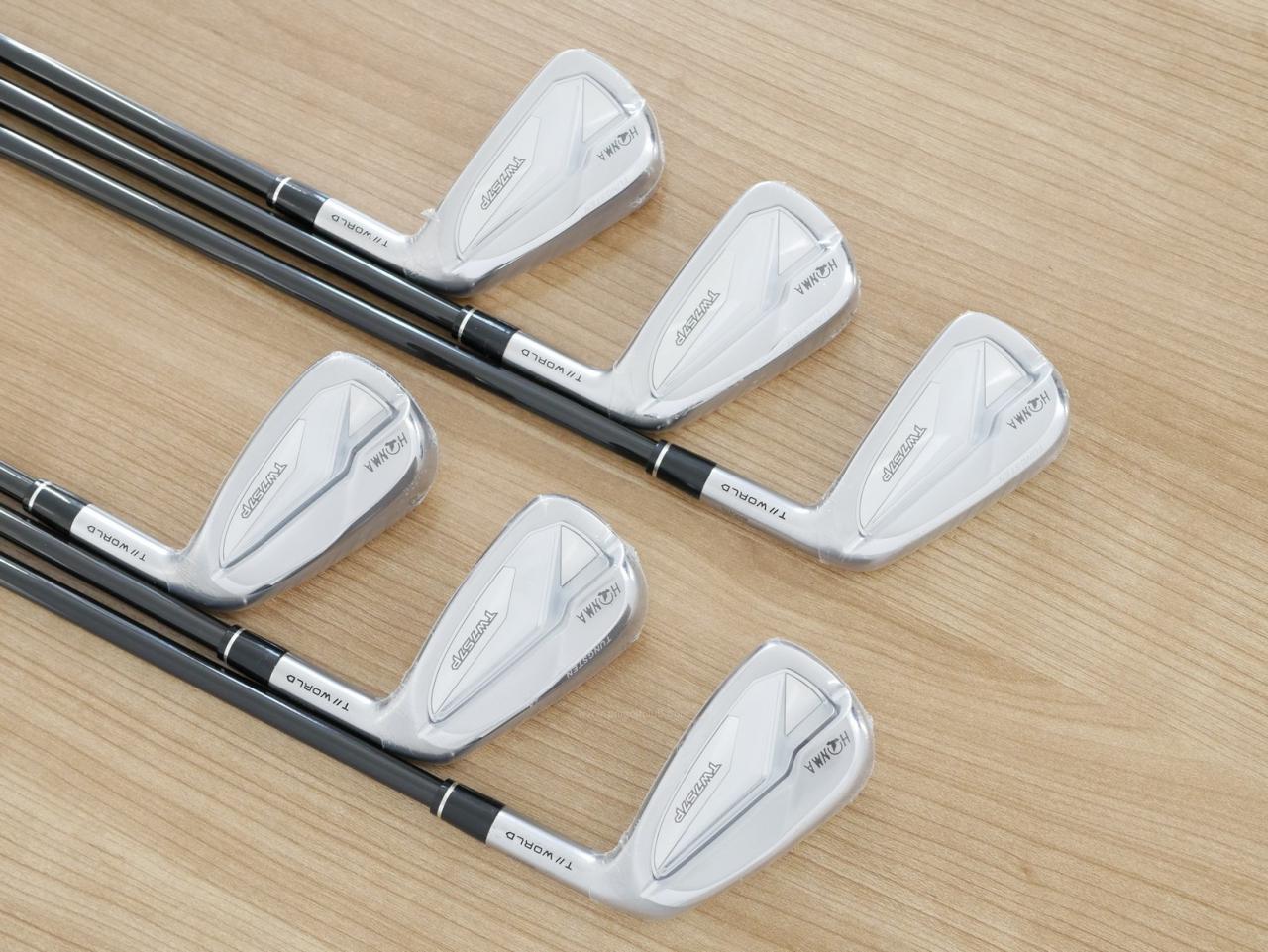 Iron set : Honma : **ของใหม่ ยังไม่แกะพลาสติก** ชุดเหล็ก Honma Tour World TW757P (ออกปี 2022) มีเหล็ก 5-Pw (6 ชิ้น) ก้านกราไฟต์ Honma Vizard 50 Flex R
